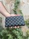 Мужской кошелек Louis Vuitton в клетку серый Клатч из эко кожи бумажник Луи Виттон Cap-170 фото 10