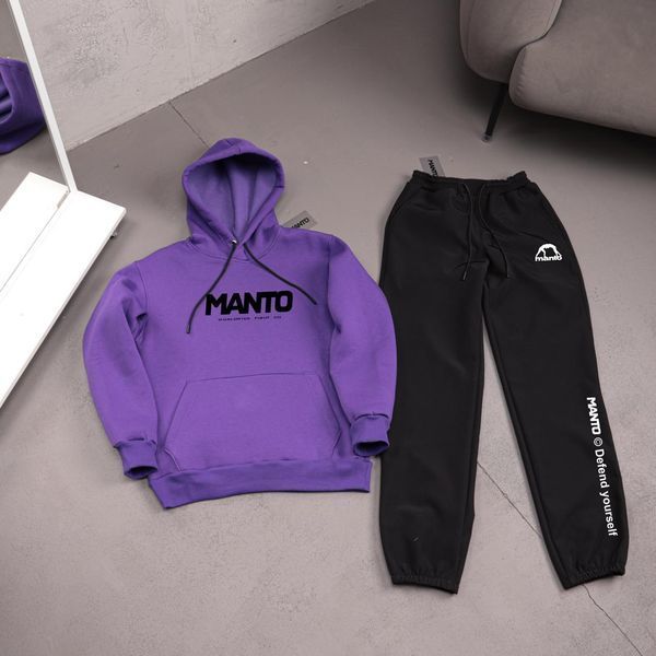 Мужской зимний спортивный костюм Manto Gym бирюзовый Комплект Манто Худи Штаны плащевка Ads-503 фото