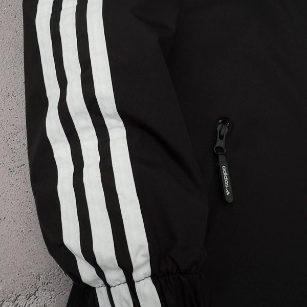 Мужская ветровка Adidas&C.P.Company с капюшоном черная Куртка Адидас&С.П.Компани весенняя Хар-475 фото