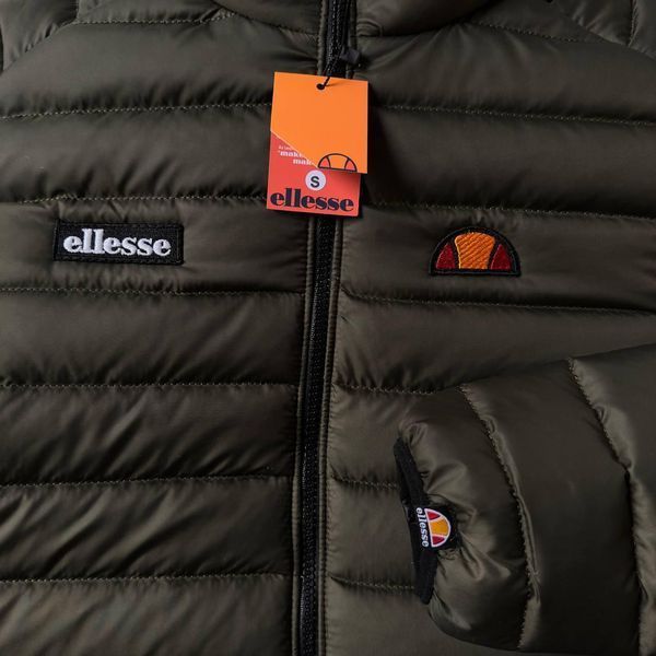 Чоловіча куртка Ellesse чорна Вітровка Еліс демісезонна стьобана Хар-353 фото
