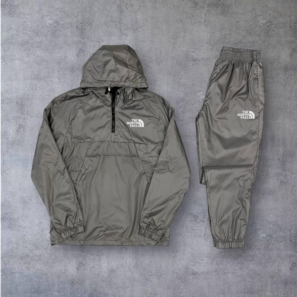 Мужской спортивный костюм The North Face на плащевке черный Комплект ТНФ с капюшоном Will-115 фото