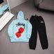 Мужской зимний спортивный костюм Stussy фиолетовый Комплект Стусси Худи Штаны плащевка Ads-542 фото 3