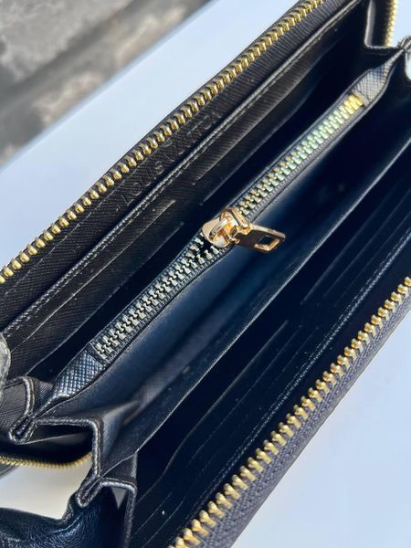Мужской кошелек Louis Vuitton черный Клатч из эко кожи бумажник Луи Виттон Cap-195 фото