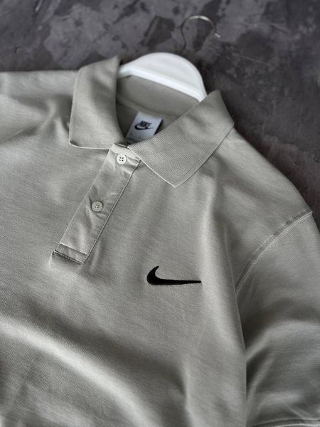 Мужская футболка Поло Nike молочная Тенниска Найк моло-NE5 фото
