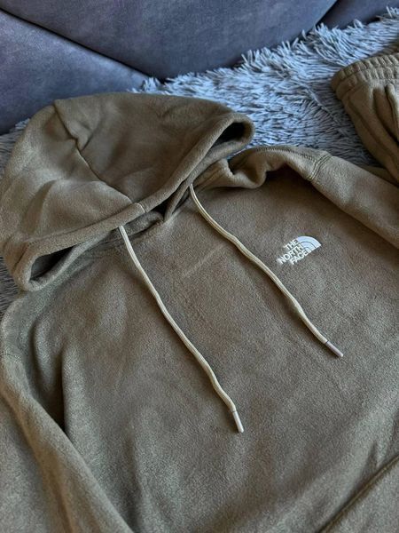 Мужской зимний спортивный костюм The North Face флисовый бежевый Комплект Зе Норт Фейс плюшевый Arm-DD_02 фото