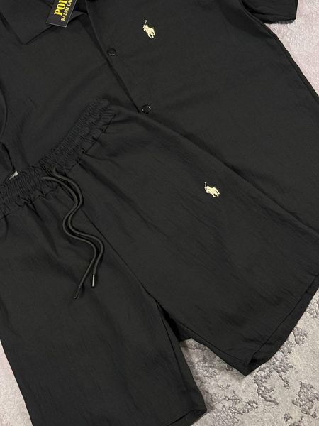 Мужской летний льняной костюм Polo Ralph Lauren серый Will-RL0009 фото