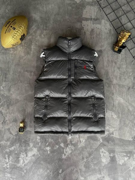 Мужская жилетка Polo Ralph Lauren без капюшона серая Безрукавка Поло весенняя осенняя Моло-Polo/2 фото