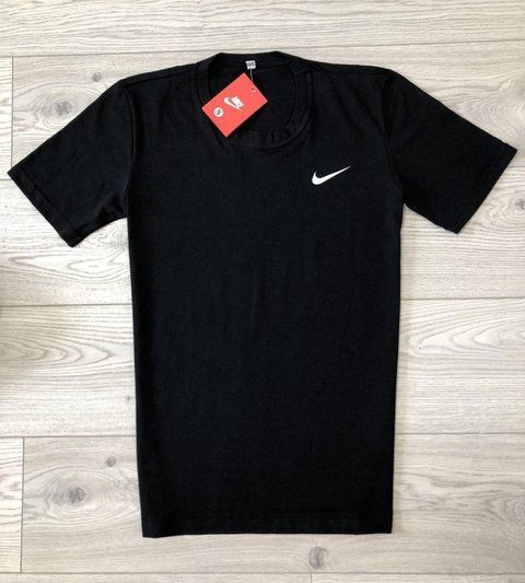 Мужская футболка Nike хлопковая летняя Найк черная Intr-1607686156 (коп3) фото