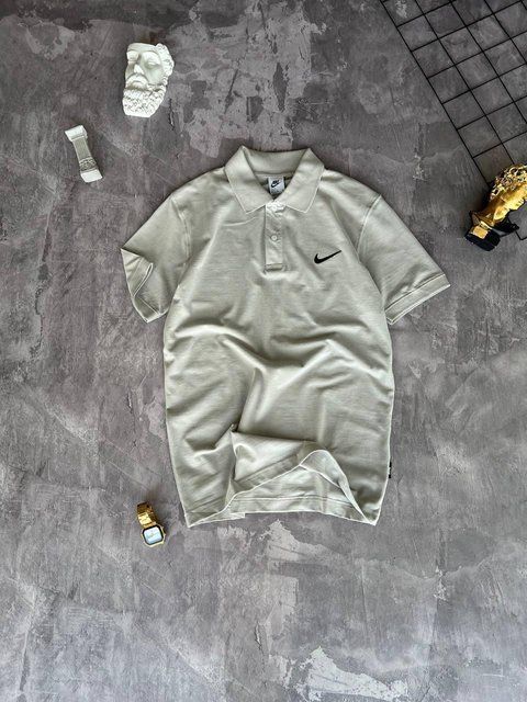 Мужская футболка Поло Nike молочная Тенниска Найк моло-NE5 фото