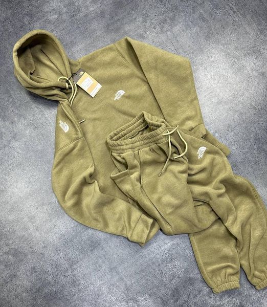 Мужской зимний спортивный костюм The North Face флисовый бежевый Комплект Зе Норт Фейс плюшевый Arm-DD_02 фото