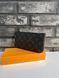 Мужской кошелек Louis Vuitton черный Клатч из эко кожи бумажник Луи Виттон Cap-195 фото 4