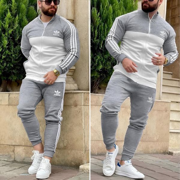 Мужской спортивный костюм Adidas бордовый с белым Комплект Адидас Кофта на змейке Штаны Seas-26 фото