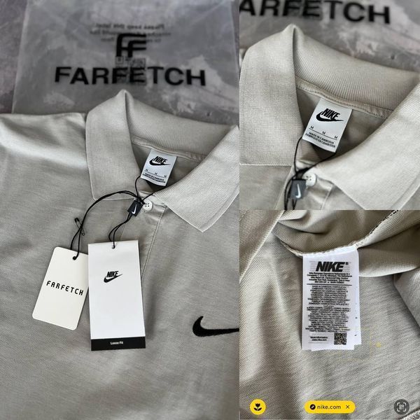 Мужская футболка Поло Nike молочная Тенниска Найк моло-NE5 фото