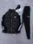 Чоловічий зимовий спортивний костюм Kappa 3в1 чорний Комплект Каппа Кофта Штани Жилетка Хар-667 фото