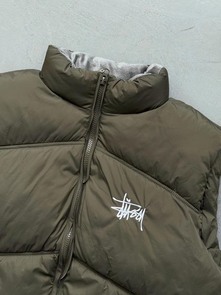 Мужская жилетка Stussy утепленная хаки Безрукавка Стуси демисезонная Slav-art133.02 фото