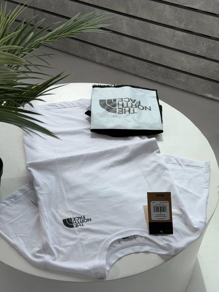 Мужская футболка The North Face белая хлопковая Тенниска ТНФ Гла-16 фото