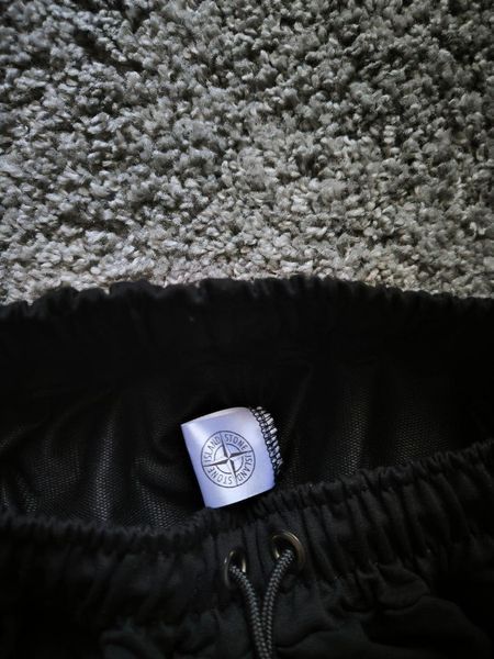 Чоловічі шорти Stone Island чорні Бриджі Стон Айленд Мой-129/хар-888 (коп2) фото