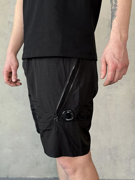 Чоловічі шорти C.P. Company Nylon чорні Cas-19 (коп2) фото