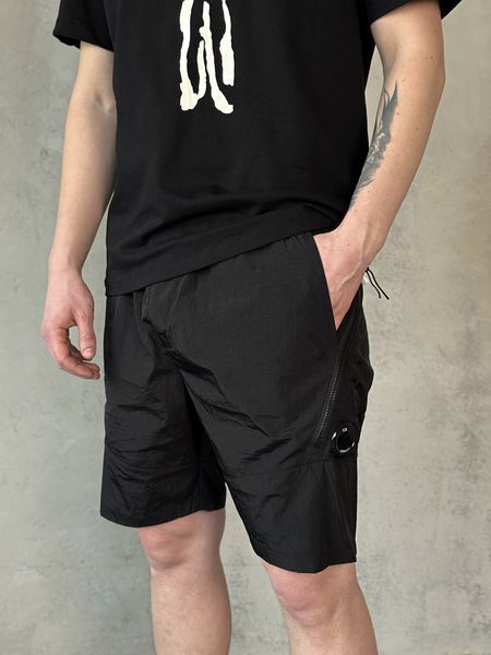 Чоловічі шорти C.P. Company Nylon чорні Cas-19 (коп2) фото