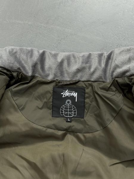 Мужская жилетка Stussy утепленная хаки Безрукавка Стуси демисезонная Slav-art133.02 фото