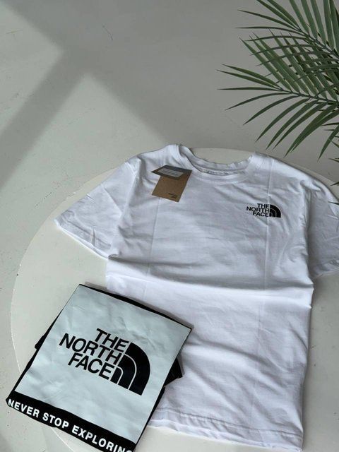 Чоловіча футболка The North Face біла бавовняна Теніска ТНФ Гла-16 фото
