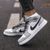 Чоловічі кросівки Nike Air Jordan сірі Найк Джордан шкіряні Arm-A064 фото