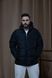 Чоловіча зимова куртка Stone Island чорна Пуховик Стон Айленд з капюшоном Хар-362 фото 2