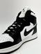 Мужские кроссовки Nike Air Jordan 1 черные Найк Джордан кожаные Arm-A033 фото 7