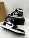 Мужские кроссовки Nike Air Jordan 1 черные Найк Джордан кожаные Arm-A033 фото 3