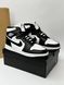 Мужские кроссовки Nike Air Jordan 1 черные Найк Джордан кожаные Arm-A033 фото 2