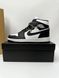 Мужские кроссовки Nike Air Jordan 1 черные Найк Джордан кожаные Arm-A033 фото 8