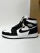 Мужские кроссовки Nike Air Jordan 1 черные Найк Джордан кожаные Arm-A033 фото 6