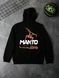 Мужское худи Manto черное Кофта с капюшоном Манто демисезонная Ads-306 фото 1
