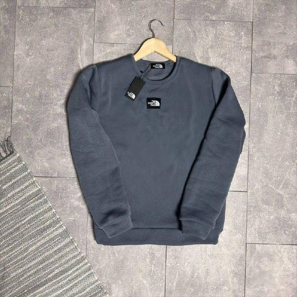 Чоловічий зимовий світшот The North Face чорний Кофта без капюшона ТНФ без капюшона Hot-37 фото