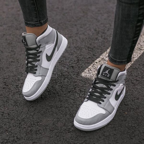 Чоловічі кросівки Nike Air Jordan сірі Найк Джордан шкіряні Arm-A064 фото