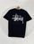 Чоловіча футболка Stussy чорна бавовняна Теніска Стуссі Ads-654 фото
