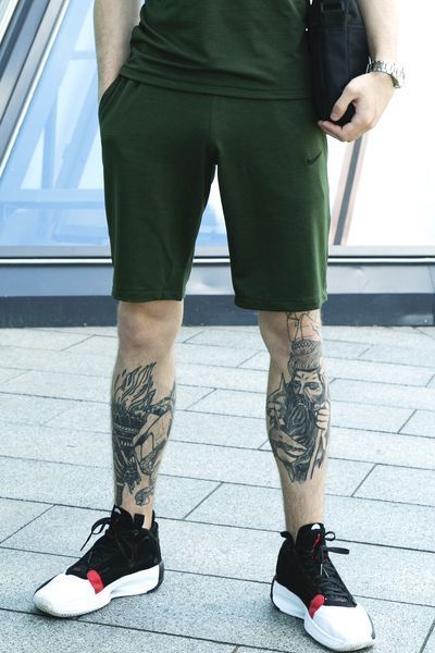 Чоловічі спортивні шорти Nike хакі трикотажні Найк Intr-1623484233 фото