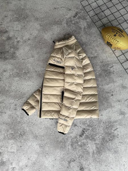 Мужская зимняя куртка Columbia Omni-Heat Thermal без капюшона бежевая Коламбия с термоподкладкой Моло-70FV фото