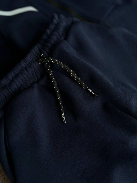 Чоловічий спортивний костюм Nike синій з капюшоном на блискавці Моло-S-T69 фото