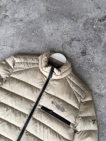 Мужская зимняя куртка Columbia Omni-Heat Thermal без капюшона бежевая Коламбия с термоподкладкой Моло-70FV фото