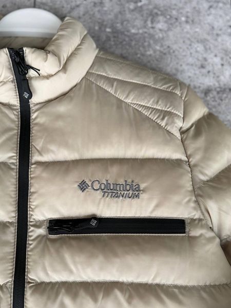 Мужская зимняя куртка Columbia Omni-Heat Thermal без капюшона бежевая Коламбия с термоподкладкой Моло-70FV фото