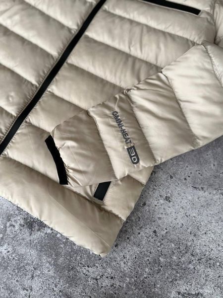 Мужская зимняя куртка Columbia Omni-Heat Thermal без капюшона бежевая Коламбия с термоподкладкой Моло-70FV фото