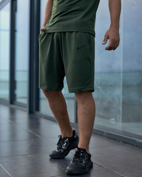 Чоловічі спортивні шорти Nike хакі трикотажні Найк Intr-1623484233 фото