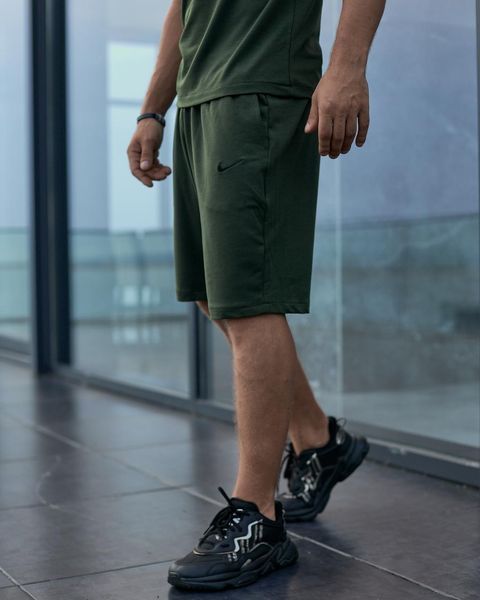 Чоловічі спортивні шорти Nike хакі трикотажні Найк Intr-1623484233 фото