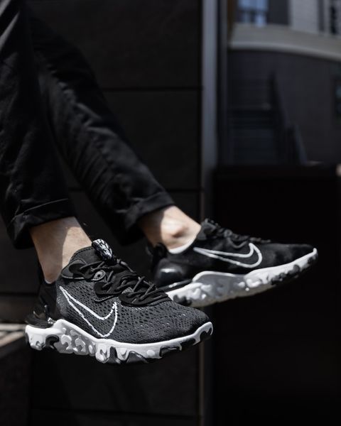 Чоловічі кросівки Nike React Vision чорні Pow-NK161 фото