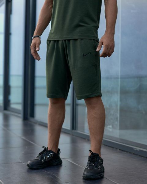 Чоловічі спортивні шорти Nike хакі трикотажні Найк Intr-1623484233 фото