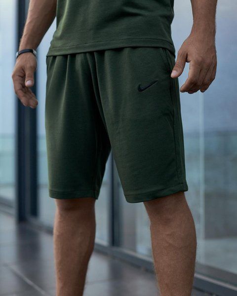 Мужские спортивные шорты Nike хаки трикотажные Найк Intr-1623484233 фото