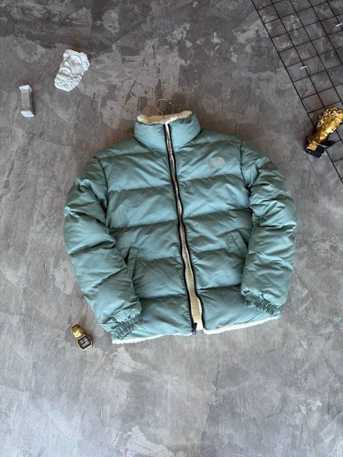 Чоловіча зимова куртка The North Face двостороння бірюзова Моло-TNF101 фото