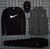 Мужской спортивный костюм Nike 5в1 черный Комплект Найк Свитшот Штаны Футболка Кепка Жилетка OW-94 фото