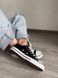 Жіночі кеди Converse All Star низькі чорні Кросівки Конверси текстиль Arm-HD334 фото 2